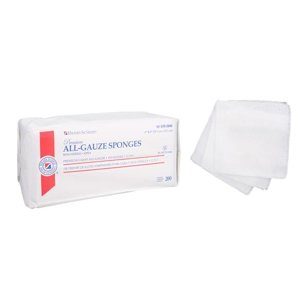 ADI Medical ADI Medical 20042 Gauze Sponge Woven 4" x 4" 12-Ply Non-Sterile Supplies reLink Medical