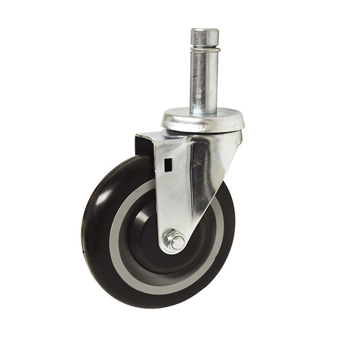 ALCO  57105D2 5" SWIVEL CASTER, POLYURETHANE