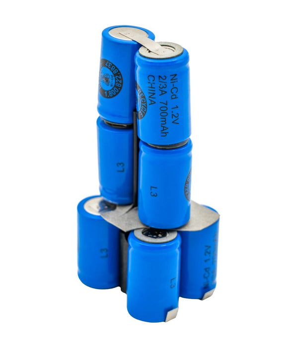 R&D Batteries 5758-I 9.6 Volt .65Ah NiCd Battery - Core Needed