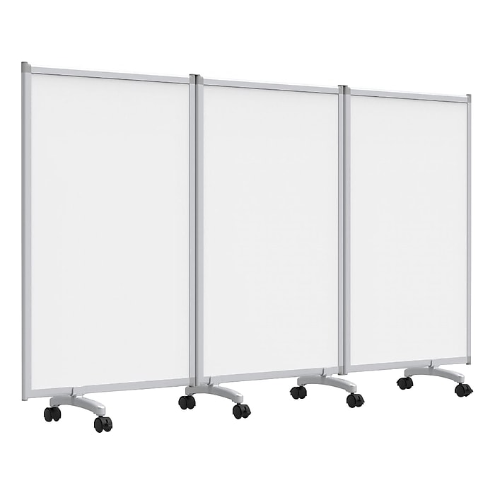 Luxor Luxor MB9152WW Magnetic Whiteboard Divider, 91"W x 17"D x 53.5"H Medical Furniture reLink Medical