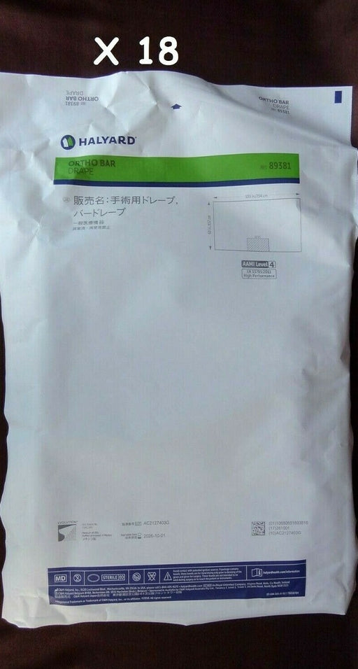 O&M Halyard O&M Halyard 89381 Ortho Bar Drape 100" x 60" Sterile Individually Supplies reLink Medical