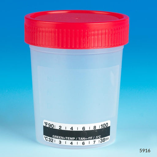 Globe Scientific, Inc. Globe Scientific Inc. 5916 Urine Collection Container 4 oz PP Red Supplies reLink Medical