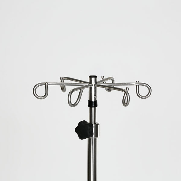 MidCentral Medical MidCentral Medical Stainless Steel Base 6-leg IV Pole Medical Furniture reLink Medical