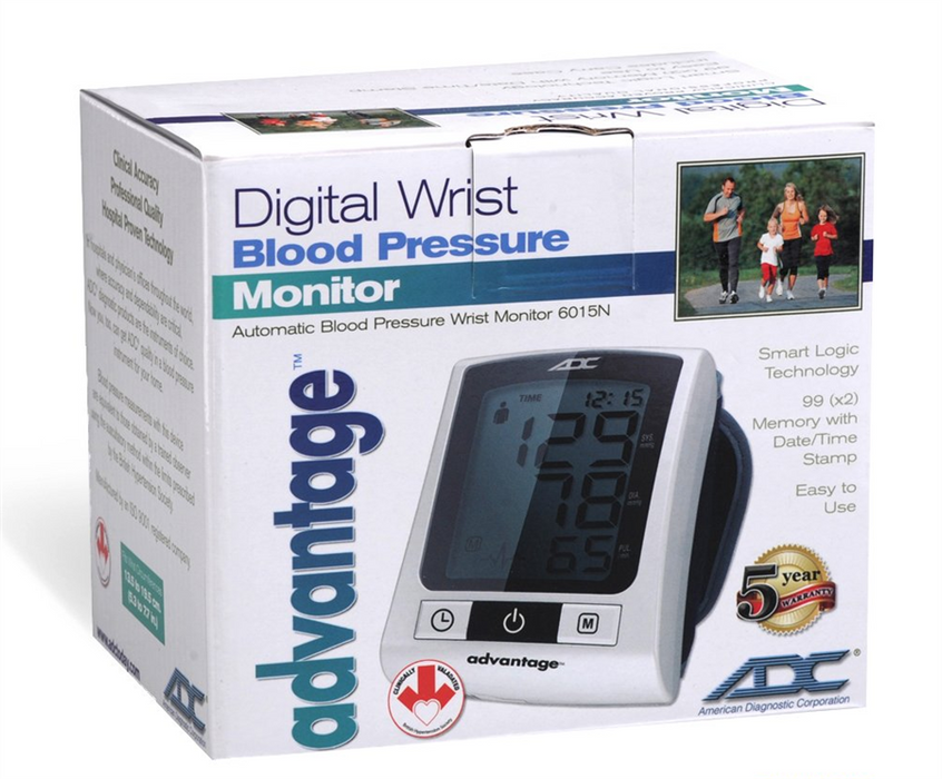 ADC ADC Advantage 6015N Wrist Digital Blood Pressure Monitor Diagnostic Exam Equipment reLink Medical