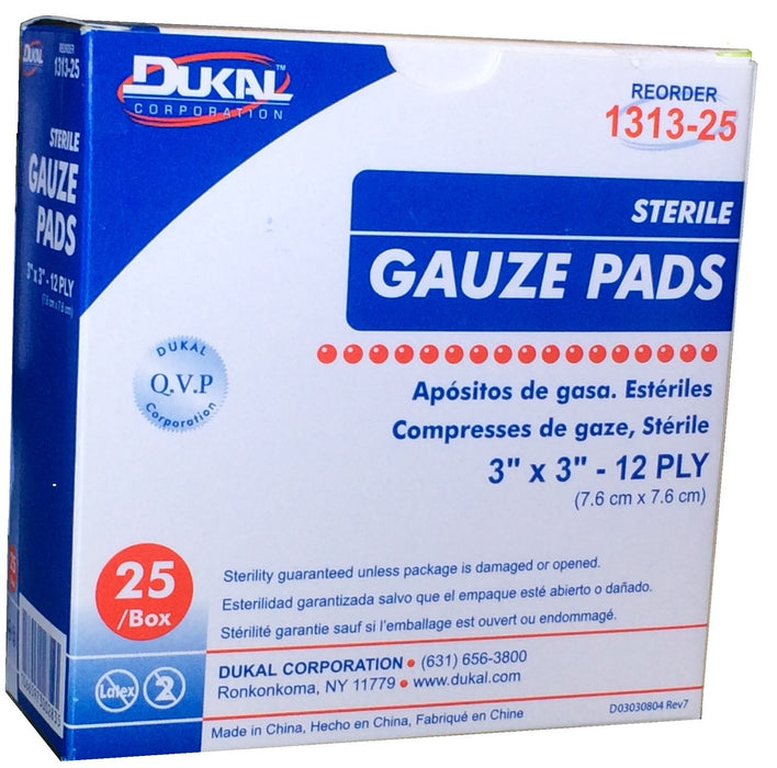 Kenvue Kenvue 116126 Gauze Pad 3" x 3" Sterile 25/bx Supplies reLink Medical