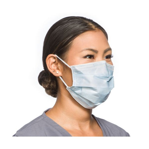 O&M Halyard O&M Halyard 62115 Fluidshield Level 2 Procedure Mask Pleat Blue Supplies reLink Medical