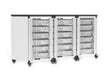 Luxor Luxor MBS-STR-31-18S Storage Bin Cabinet 3 Side-by-Side Modules Supplies reLink Medical