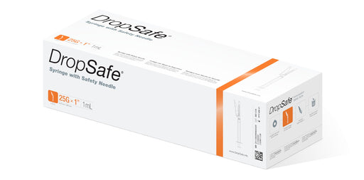 HTL-STREFA, Inc. HTL-STREFA Inc. 6073 DropSafe Safety Needle Syringe Combo 25Gx1" Supplies reLink Medical