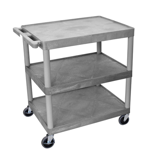 Luxor Luxor HE33-G Cart Three Shelves Foam Plastic Gray 32"W x 24"D x Supplies reLink Medical