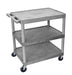 Luxor Luxor HE33-G Cart Three Shelves Foam Plastic Gray 32"W x 24"D x Supplies reLink Medical