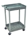 Luxor Luxor STC11-G Tub Cart Two Shelves Gray 24"W x 18"D x 37.5"H with Supplies reLink Medical