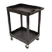 Luxor Luxor SEC11HD-B Tub Cart Two Shelves Black 24"W x 18"D x 34.25"H Supplies reLink Medical