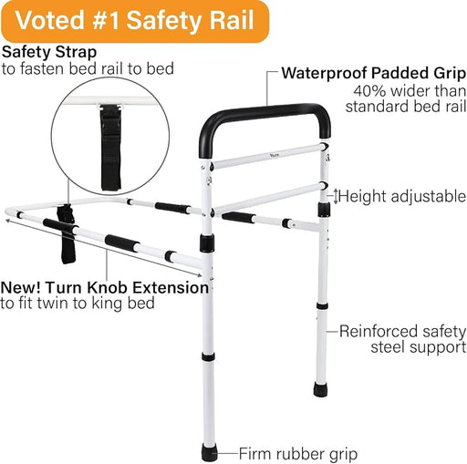 ASP Global ASP Global 81597913 Full Bed Rails Standard 60" x 15" x 1" Set of Supplies reLink Medical