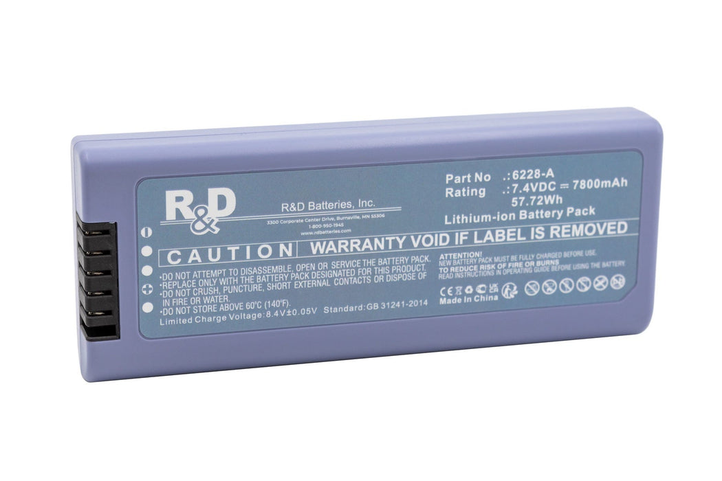 R&D Batteries 6228-A R&D Batteries 7.4 Volt 7.8Ah Li-Ion