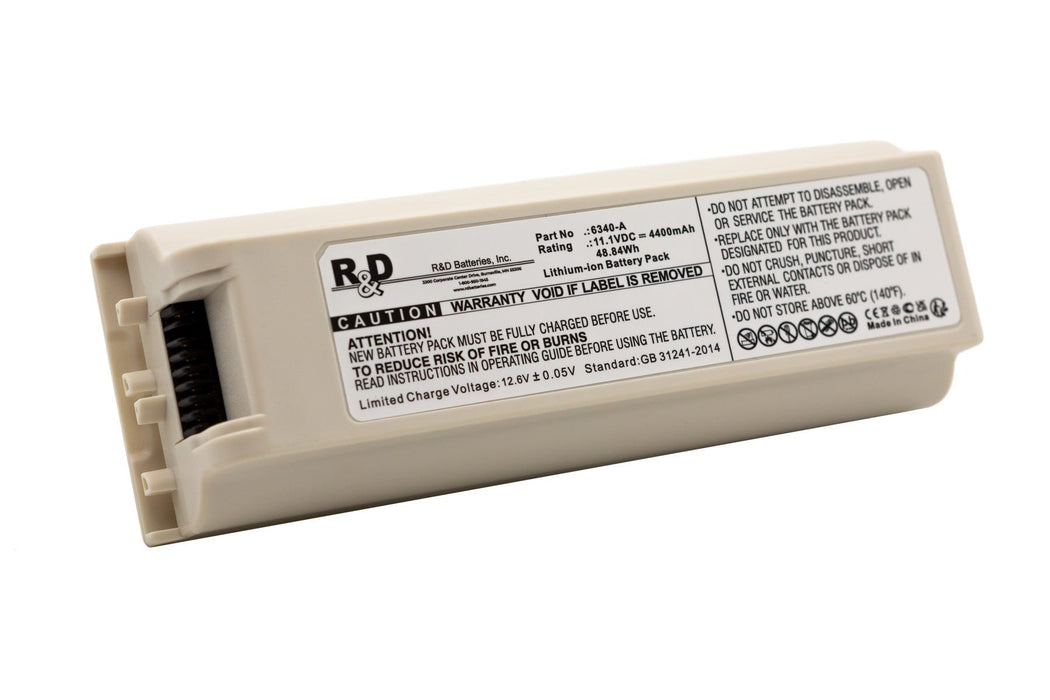 R&D Batteries 6340-A 11.1 Volt 4.4Ah Li-Ion Battery
