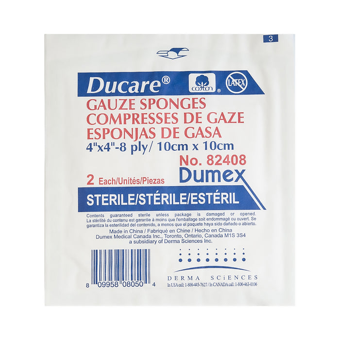 Gentell Gentell 82408 Gauze Sponge Woven 4" x 4" 8-PlySterile 2s 25 Supplies reLink Medical