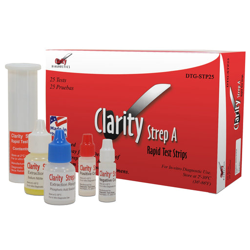 Clarity Diagnostics, LLC Clarity Diagnostics LLC DTG-STP50 Clarity Strep A Dip Sticks CLIA Supplies reLink Medical