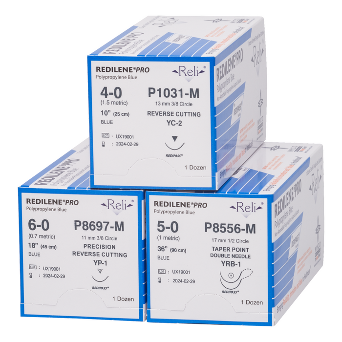 Myco Medical P8685-M Suture 2-0 Redilene Blue Monofilament 18"