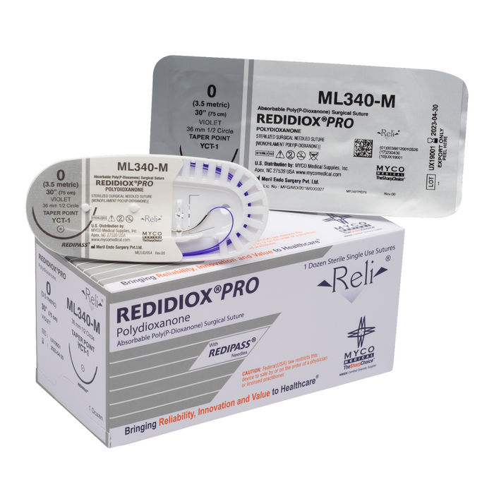 Myco Medical Myco Medical ML970-M Suture 0 Redidiox Pro Violet Monofilament Supplies reLink Medical