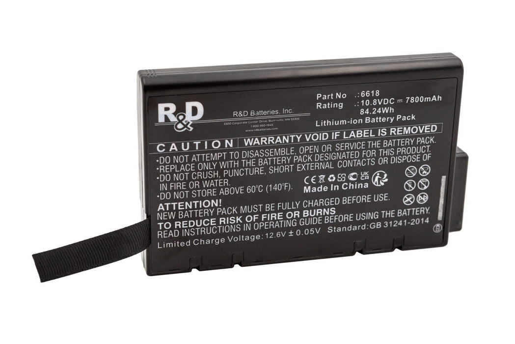 R&D Batteries 6618 10.8 Volt 7.8Ah Li-Ion
