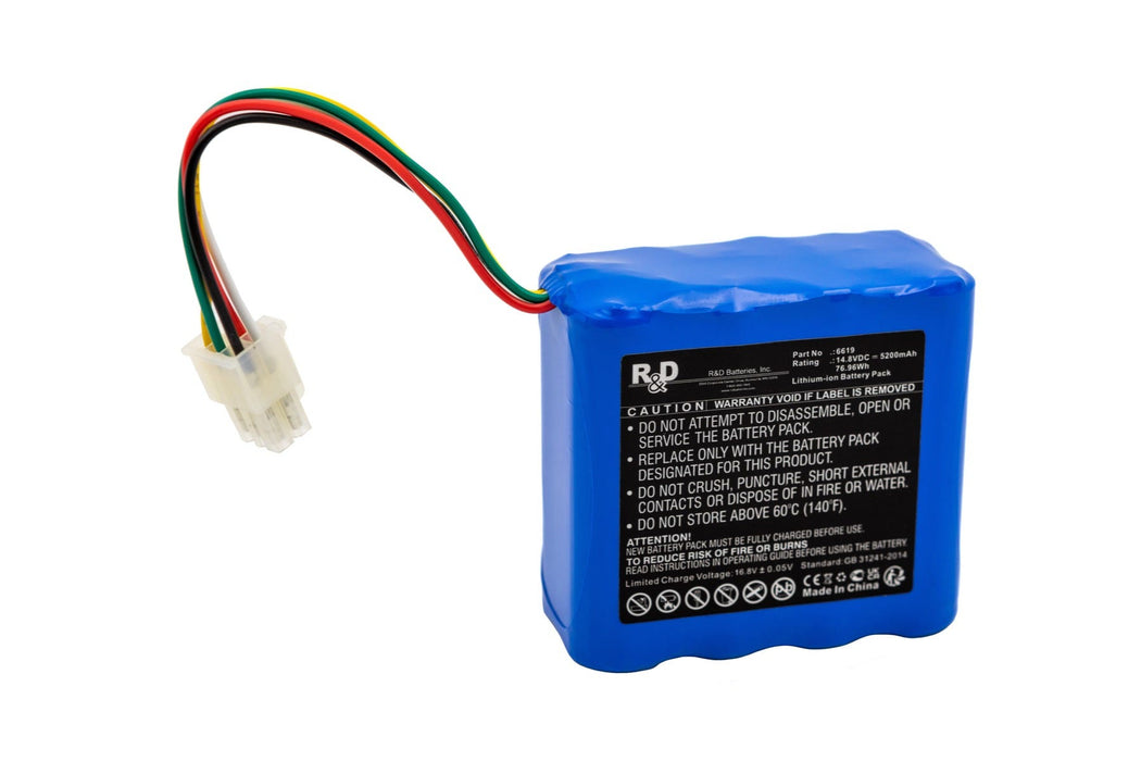 R&D Batteries R&D Batteries 6619 R&D Batteries 14.8 Volt 5.2Ah Li-Ion Batteries reLink Online