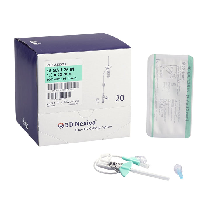 Becton Dickinson (BD) BD 383539 IV Catheter 18G x 1‚¼" HF Dual Port 20/pk 4 Supplies reLink Medical