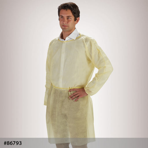 Graham Medical Graham Medical 86793 Gown Nonwoven Yellow M/L 30" x 42" Supplies reLink Medical