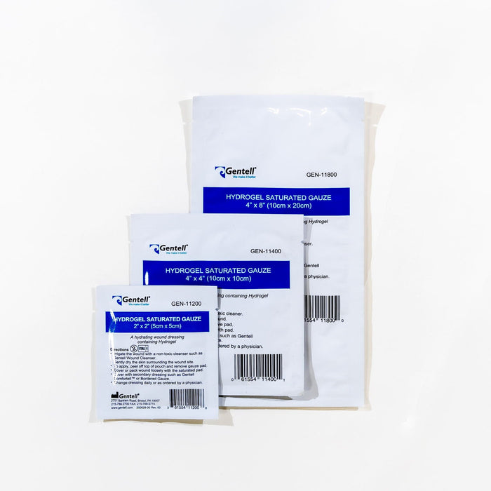 Gentell 81144 Hydrogel Bandage 4" x 4" Non-Woven