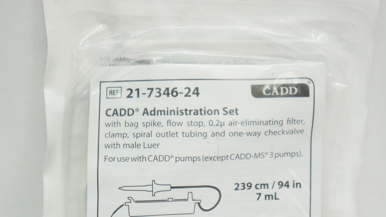 ICU Medical ICU Medical 21-7346-24 CADD Administration SetBag Spike Supplies reLink Medical