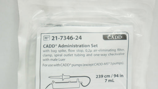 ICU Medical ICU Medical 21-7346-24 CADD Administration SetBag Spike Supplies reLink Medical