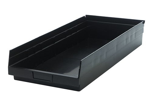 Quantum Medical Quantum Medical QSB116BK Shelf Bin 23 5/8" x 11 1/8" x 4" Black Supplies reLink Medical
