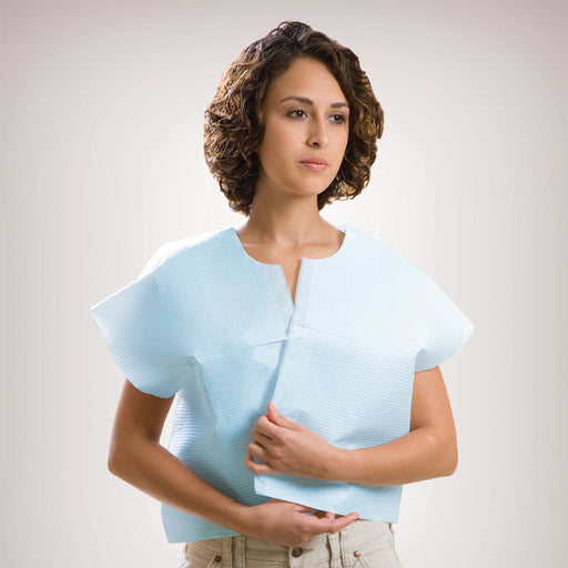 Graham Medical Graham Medical 70219N Exam Cape TPT 30" x 21" Blue Supplies reLink Medical