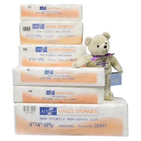 ADI Medical ADI Medical 20045 Gauze Sponge Non-Woven 4" x 4" 4-Ply Supplies reLink Medical