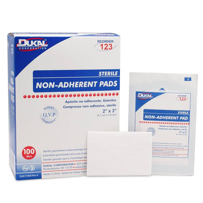 Dukal Corporation Dukal Corporation 123B Non-Adherent Pad Sterile Bulk 2" x 3" Supplies reLink Medical
