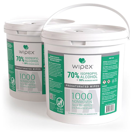 SafeHands SafeHands WIPES-1000-2-WX Wipex Bucket Wipes 70% Isopropyl alcohol Supplies reLink Medical