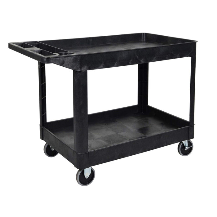 Luxor Luxor XLC11-B-OUTRIG Utility Tub Cart Heavy Duty Two Shelves with Supplies reLink Medical