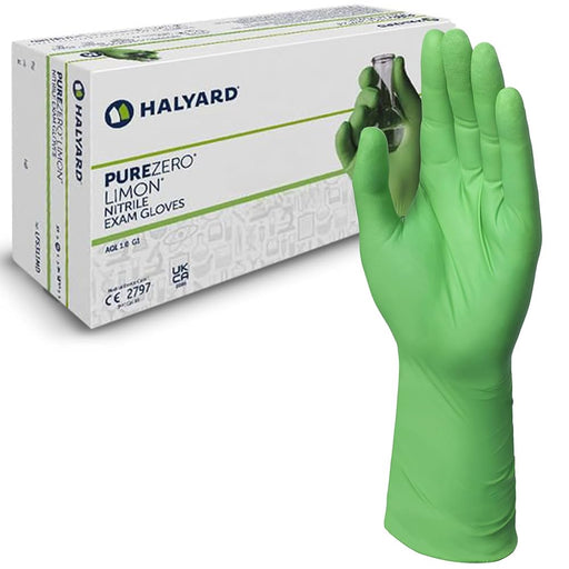 O&M Halyard O&M Halyard LFS321XS Halyard PUREZERO Limon-Extra Nitrile Glove Supplies reLink Medical