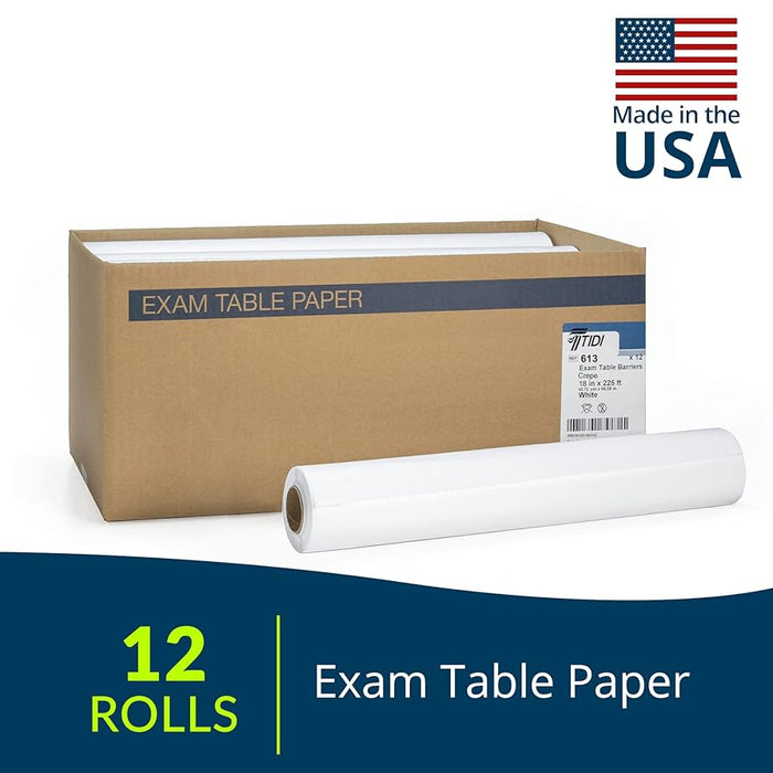 TIDI Products, LLC TIDI Products LLC 613 Exam Table Paper Standard Crepe 18" x 125' Supplies reLink Medical