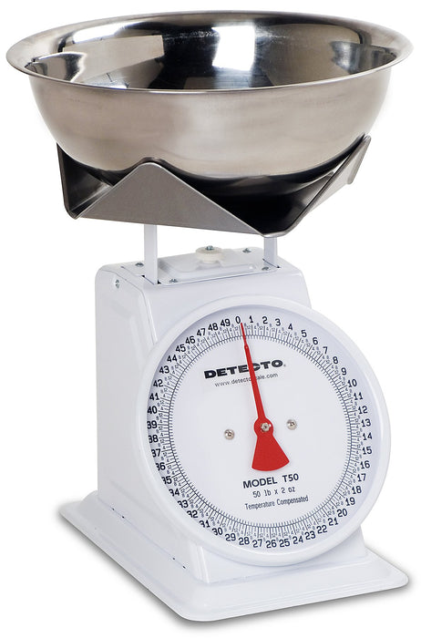 Detecto Detecto T50B Top Loading Fixed Dial Scale 50 Lb Capacity Stainless Supplies reLink Medical