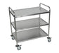 Luxor Luxor ST-3 Cart Stainless Steel Three Shelves 33.5"W x 21"D x Supplies reLink Medical