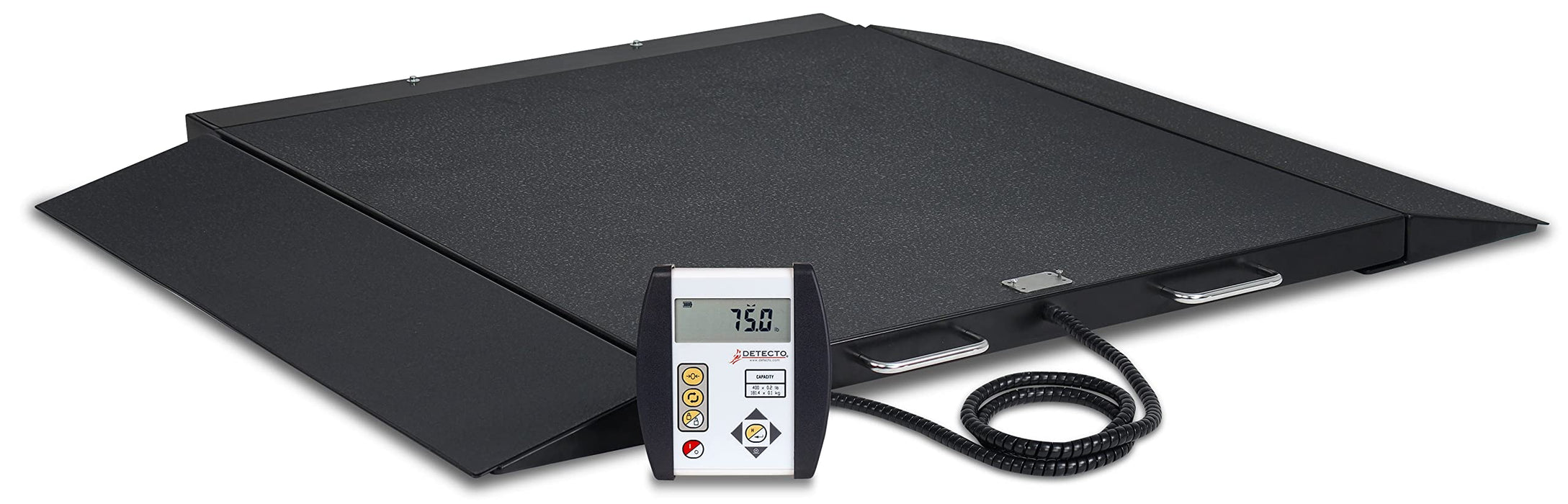 Detecto Detecto 6400-AC Wheelchair Scale Portable Digital 1000 lb x .2 lb Scales reLink Medical