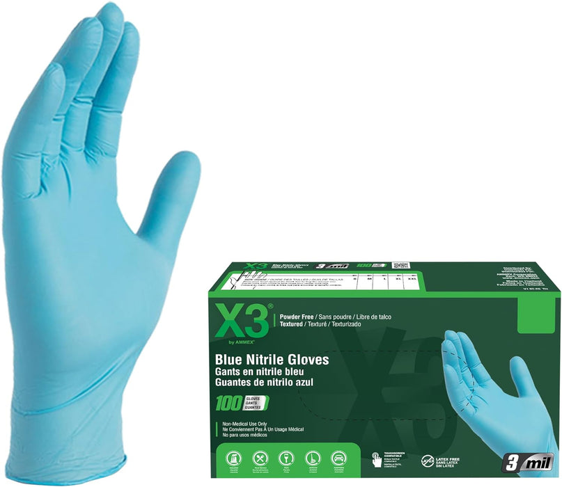 Harps USA, Inc. Harps USA Inc. GSBLN103 Glove Industrial Nitrile Blue Textured Supplies reLink Medical