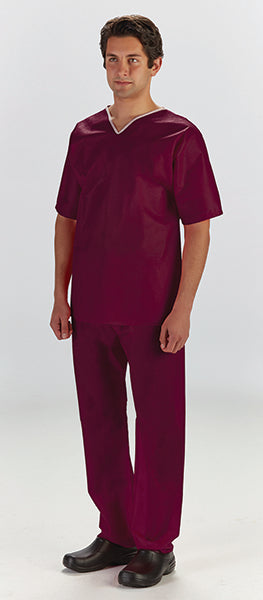 Graham Medical Graham Medical 74696 Scrub Shirt Large V-Neck No Pocket Nonwoven Supplies reLink Medical