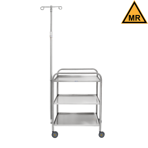 Blickman Industries Blickman Industries 2427535001 Utility Cart Medium Duty with IV Pole Medical Furniture reLink Medical