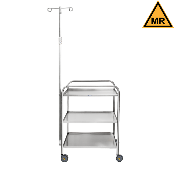 Blickman Industries Blickman Industries 2427535001 Utility Cart Medium Duty with IV Pole Medical Furniture reLink Medical