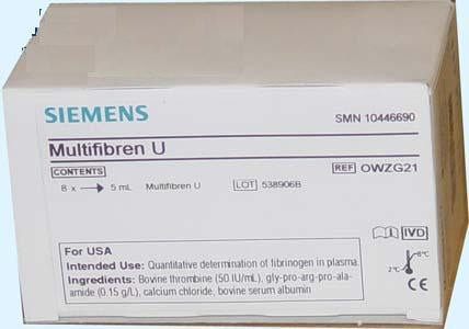 Siemens Diagnostics Siemens Diagnostics 10446689 Coagulation Reagent Multifibren U 2 Clinical Lab reLink Medical