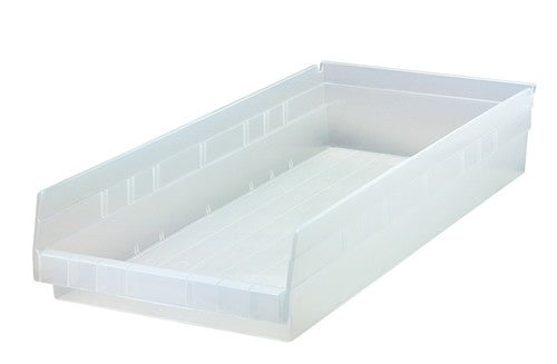 Quantum Medical Quantum Medical QSB116CL Shelf Bin 23 5/8" x 11 1/8" x 4" Clear Supplies reLink Medical