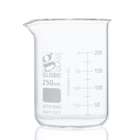 Globe Scientific, Inc. Globe Scientific Inc. 8020250 Beaker Globe Glass 250mL Low m Supplies reLink Medical