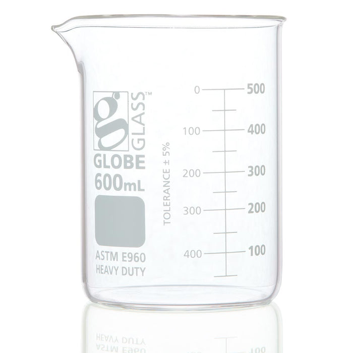 Globe Scientific, Inc. Globe Scientific Inc. 8020600 Beaker Globe Glass 600mL Low m Supplies reLink Medical
