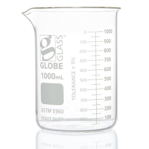 Globe Scientific, Inc. Globe Scientific Inc. 8021000 Beaker Globe Glass 1000mL Low m Supplies reLink Medical